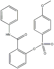 2-(anilinocarbonyl)phenyl4-methoxybenzenesulfonate Structure