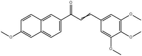 1-(6-methoxy-2-naphthyl)-3-(3,4,5-trimethoxyphenyl)-2-propen-1-one 구조식 이미지