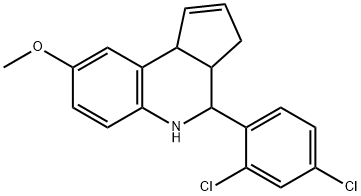 4-(2,4-dichlorophenyl)-3a,4,5,9b-tetrahydro-3H-cyclopenta[c]quinolin-8-yl methyl ether 구조식 이미지