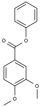phenyl 3,4-dimethoxybenzoate 구조식 이미지