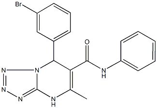 7-(3-bromophenyl)-5-methyl-N-phenyl-4,7-dihydrotetraazolo[1,5-a]pyrimidine-6-carboxamide 구조식 이미지