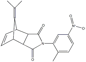 4-{5-nitro-2-methylphenyl}-10-(1-methylethylidene)-4-azatricyclo[5.2.1.0~2,6~]dec-8-ene-3,5-dione 구조식 이미지