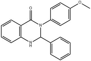 3-(4-methoxyphenyl)-2-phenyl-2,3-dihydroquinazolin-4(1H)-one 구조식 이미지