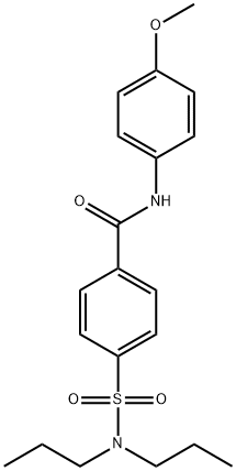 4-[(dipropylamino)sulfonyl]-N-(4-methoxyphenyl)benzamide Structure