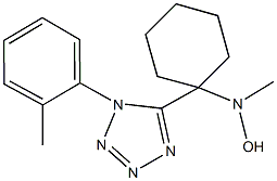 5-{1-[hydroxy(methyl)amino]cyclohexyl}-1-(2-methylphenyl)-1H-tetraazole Structure