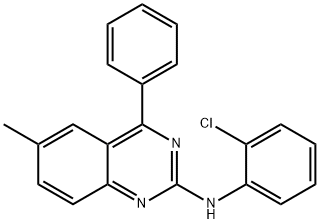 N-(2-chlorophenyl)-6-methyl-4-phenylquinazolin-2-amine 구조식 이미지