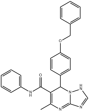 7-[4-(benzyloxy)phenyl]-5-methyl-N-phenyl-4,7-dihydro[1,2,4]triazolo[1,5-a]pyrimidine-6-carboxamide 구조식 이미지