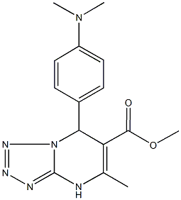 methyl 7-[4-(dimethylamino)phenyl]-5-methyl-4,7-dihydrotetraazolo[1,5-a]pyrimidine-6-carboxylate Structure