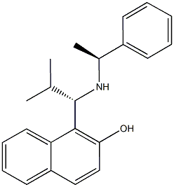 1-{2-methyl-1-[(1-phenylethyl)amino]propyl}-2-naphthol 구조식 이미지
