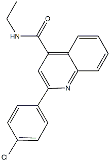 2-(4-chlorophenyl)-N-ethyl-4-quinolinecarboxamide Structure