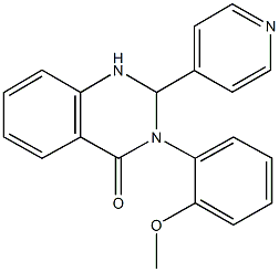 3-(2-methoxyphenyl)-2-(4-pyridinyl)-2,3-dihydro-4(1H)-quinazolinone 구조식 이미지