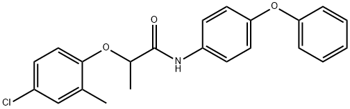 2-(4-chloro-2-methylphenoxy)-N-(4-phenoxyphenyl)propanamide Structure