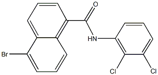 5-bromo-N-(2,3-dichlorophenyl)-1-naphthamide Structure