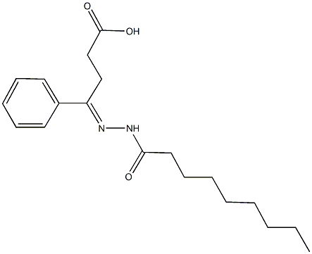 4-(nonanoylhydrazono)-4-phenylbutanoic acid 구조식 이미지