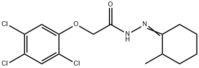 N'-(2-methylcyclohexylidene)-2-(2,4,5-trichlorophenoxy)acetohydrazide 구조식 이미지