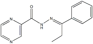 N'-(1-phenylpropylidene)-2-pyrazinecarbohydrazide Structure