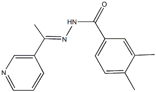 3,4-dimethyl-N'-[1-(3-pyridinyl)ethylidene]benzohydrazide Structure