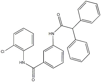 N-(2-chlorophenyl)-3-[(diphenylacetyl)amino]benzamide 구조식 이미지