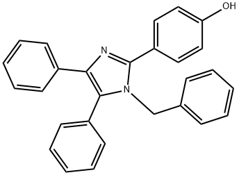 4-(1-benzyl-4,5-diphenyl-1H-imidazol-2-yl)phenol 구조식 이미지