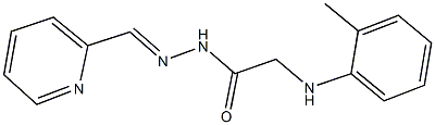 N'-(2-pyridinylmethylene)-2-(2-toluidino)acetohydrazide Structure