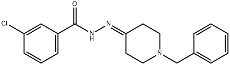 N'-(1-benzylpiperidin-4-ylidene)-3-chlorobenzohydrazide Structure