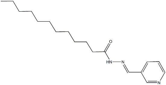 N'-(3-pyridinylmethylene)dodecanohydrazide 구조식 이미지