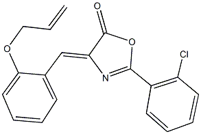 4-[2-(allyloxy)benzylidene]-2-(2-chlorophenyl)-1,3-oxazol-5(4H)-one Structure