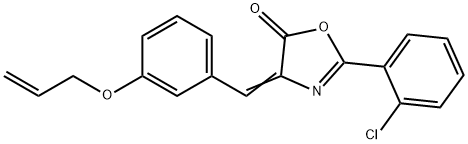 4-[3-(allyloxy)benzylidene]-2-(2-chlorophenyl)-1,3-oxazol-5(4H)-one 구조식 이미지