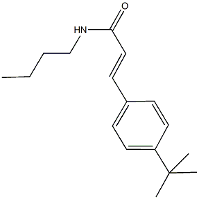 N-butyl-3-(4-tert-butylphenyl)acrylamide 구조식 이미지