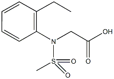 [2-ethyl(methylsulfonyl)anilino]acetic acid Structure