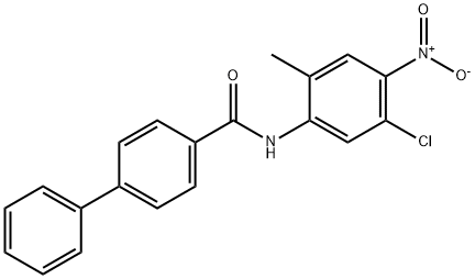 N-{5-chloro-4-nitro-2-methylphenyl}[1,1'-biphenyl]-4-carboxamide 구조식 이미지