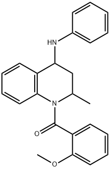 1-(2-methoxybenzoyl)-2-methyl-N-phenyl-1,2,3,4-tetrahydroquinolin-4-amine 구조식 이미지