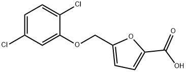 5-[(2,5-dichlorophenoxy)methyl]-2-furoic acid Structure