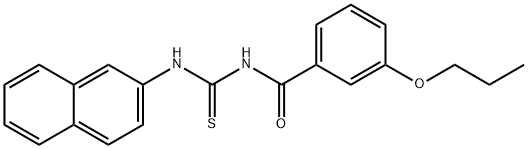 N-(2-naphthyl)-N'-(3-propoxybenzoyl)thiourea 구조식 이미지