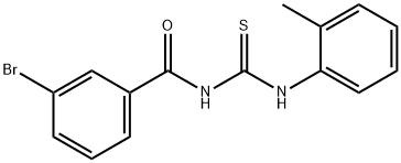 N-(3-bromobenzoyl)-N'-(2-methylphenyl)thiourea 구조식 이미지