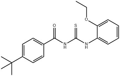 N-(4-tert-butylbenzoyl)-N'-(2-ethoxyphenyl)thiourea Structure