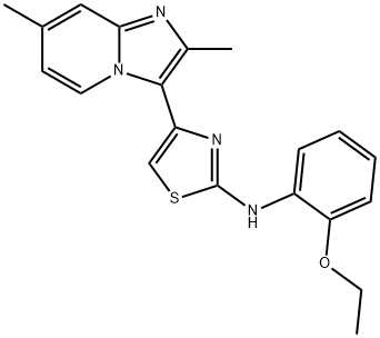 4-(2,7-dimethylimidazo[1,2-a]pyridin-3-yl)-N-(2-ethoxyphenyl)-1,3-thiazol-2-amine Structure