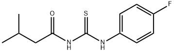 N-(4-fluorophenyl)-N'-(3-methylbutanoyl)thiourea 구조식 이미지