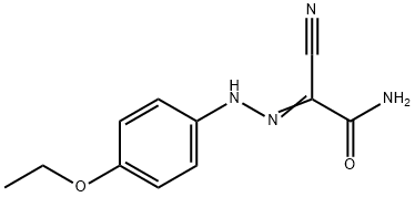 2-cyano-2-[(4-ethoxyphenyl)hydrazono]acetamide Structure