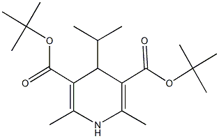 di(tert-butyl) 4-isopropyl-2,6-dimethyl-1,4-dihydropyridine-3,5-dicarboxylate Structure