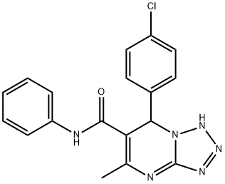 7-(4-chlorophenyl)-5-methyl-N-phenyl-4,7-dihydrotetraazolo[1,5-a]pyrimidine-6-carboxamide Structure