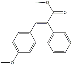 methyl 3-(4-methoxyphenyl)-2-phenylacrylate Structure