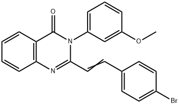 2-[2-(4-bromophenyl)vinyl]-3-(3-methoxyphenyl)-4(3H)-quinazolinone Structure