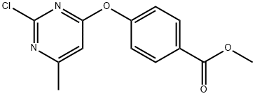 methyl 4-[(2-chloro-6-methyl-4-pyrimidinyl)oxy]benzoate 구조식 이미지