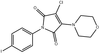 3-chloro-1-(4-iodophenyl)-4-(4-morpholinyl)-1H-pyrrole-2,5-dione 구조식 이미지