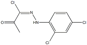 N-(2,4-dichlorophenyl)-2-oxopropanehydrazonoyl chloride Structure