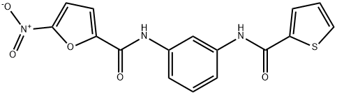 5-nitro-N-{3-[(2-thienylcarbonyl)amino]phenyl}-2-furamide Structure