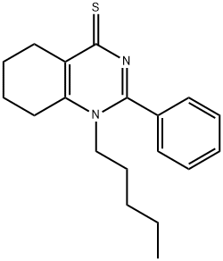 1-pentyl-2-phenyl-5,6,7,8-tetrahydro-4(1H)-quinazolinethione 구조식 이미지