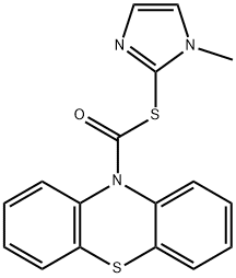 S-(1-methyl-1H-imidazol-2-yl) 10H-phenothiazine-10-carbothioate 구조식 이미지