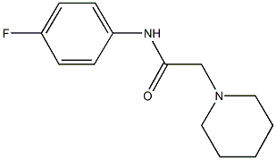 N-(4-fluorophenyl)-2-(1-piperidinyl)acetamide Structure